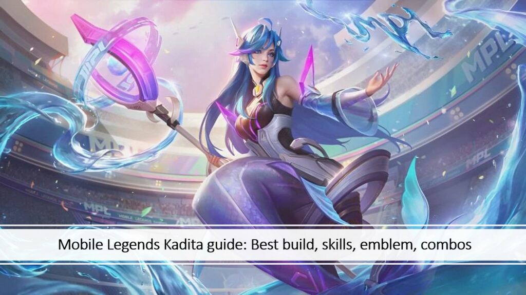 Mobile Legends: Bang Bang Hydromancer Kadita skin wallpaper with link to hero guide