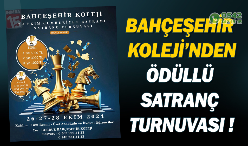 Burdur Bahçeşehir 学院屡获殊荣的国际象棋锦标赛